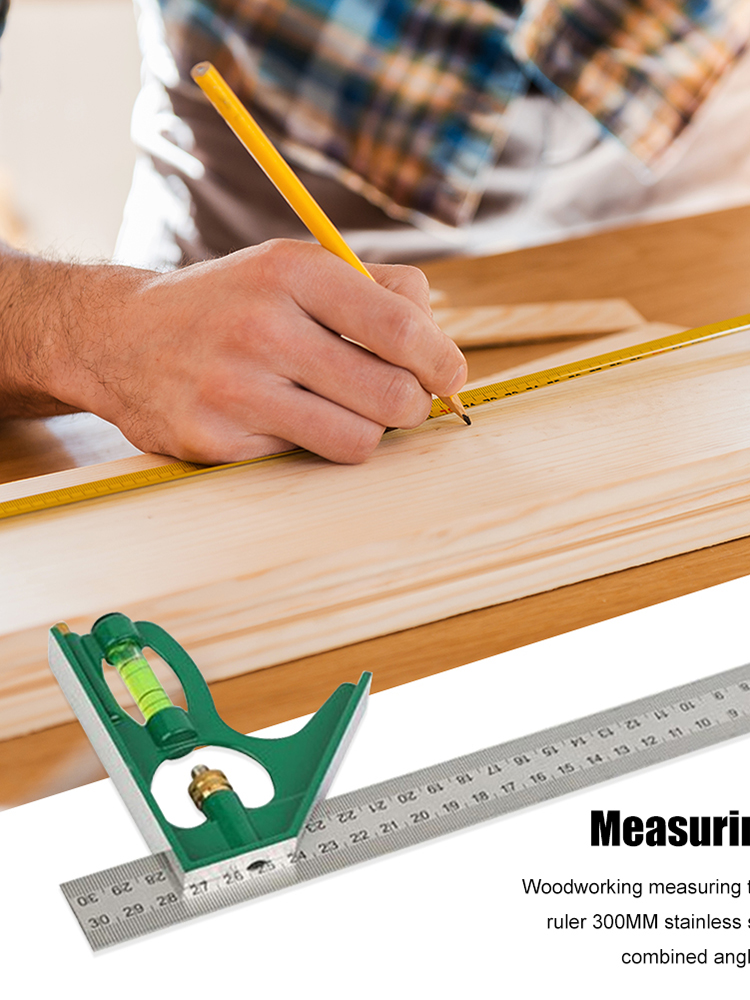 

Square Angle Ruler Stainless Steel Woodworking Measuring Tools Protractor, 501 Original