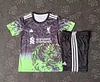2025/2026 Liverpool Special Edition Gray and Green Football Jersey 1:1 Thai Quality Kids Size