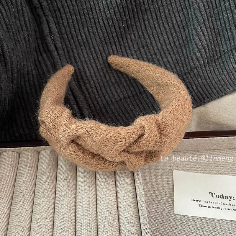 Elegant Retro Solid Color Cloth Hair Band