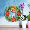 Christmas Wreath with Keychain & Lamp Belt - 5D DIY Craft Pendant - 27.5*26.8CM