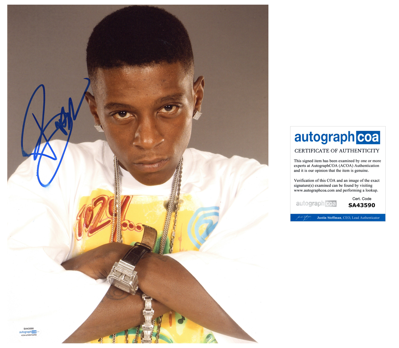 Lil Boosie Badazz Signed Autographed 11x14 Photo Poster painting Hip Hop Rapper ACOA COA