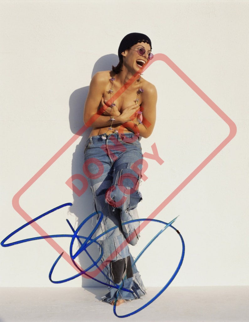 Sandra Bullock Sexy Topless 8.5x11 Autographed Signed Reprint Photo Poster painting