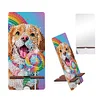 2-Pack Acrylic Bear Dog Diamond Art Phone Stand & Mirror Kit for Beginner Adult