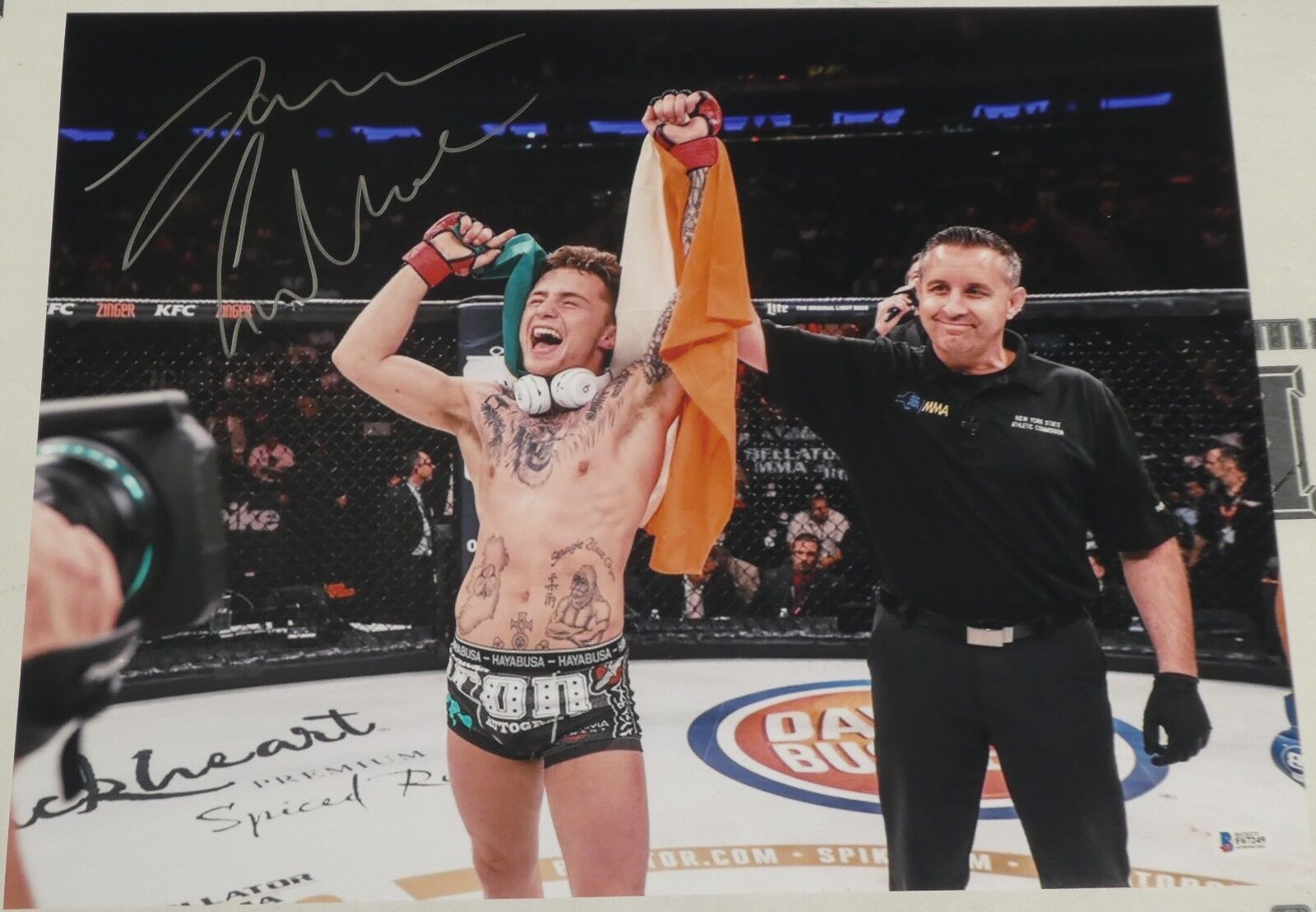 James Gallagher Signed 16x20 Photo Poster painting BAS Beckett COA Bellator MMA Picture Auto'd 5