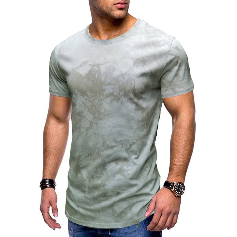 Men's Tie Dye Print Athleisure T-Shirt-Compassnice®