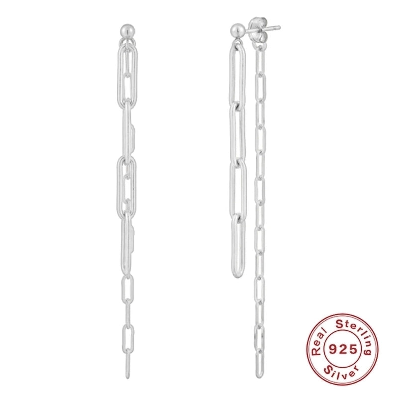 1 Pair 925 Sterling Silver Zircon Square Heart Shape Drop Earrings