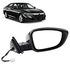Dasbecan Right Passenger Side Door Mirror Compatible with Honda Accord LX Sport 1.5T 2018-2022 Power | Non-Heated | Paint to Match Repalces# HO1321328 76208-TVA-A02 (3Pins-Black)