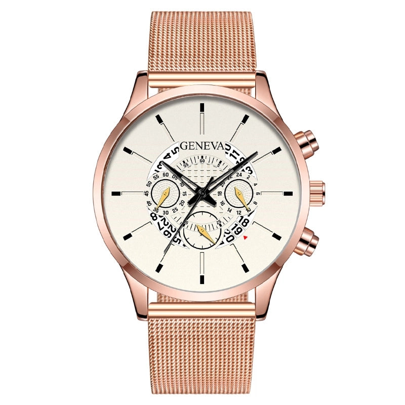 Minimalist Streetwear Color Block Buckle Quartz Watch Men’s Watches