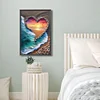 Love sunset beach - runder Bohrer Diamantmalerei - 40*60cm (große Größe)