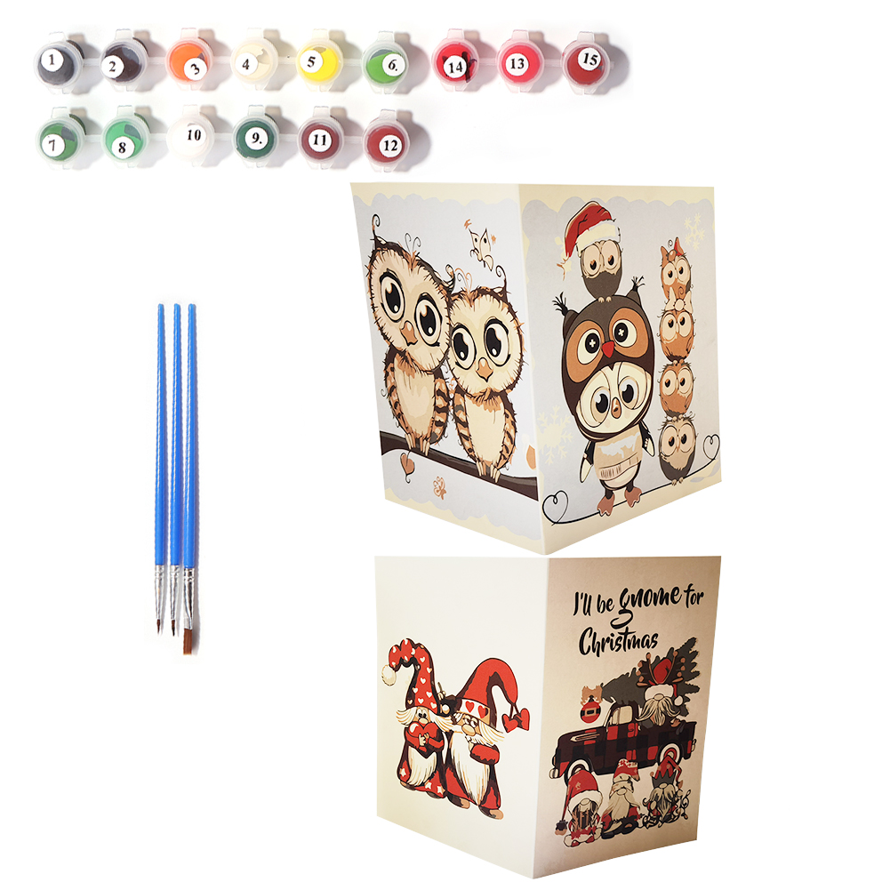 

2pcs Christmas Card - Paint By Numbers Craft, 501 Original
