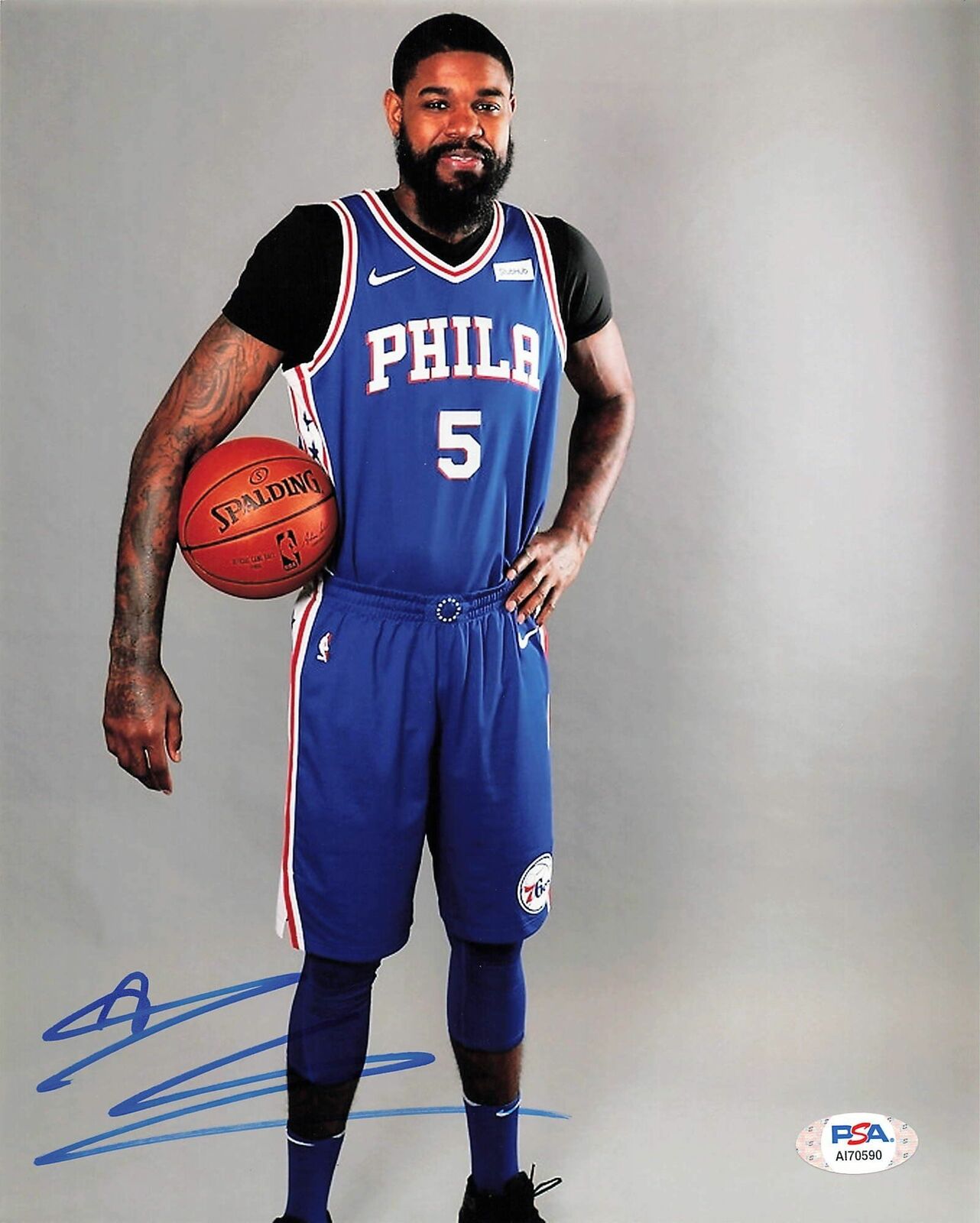 AMIR JOHNSON signed 8x10 Photo Poster painting PSA/DNA Philadelphia 76ers Autographed