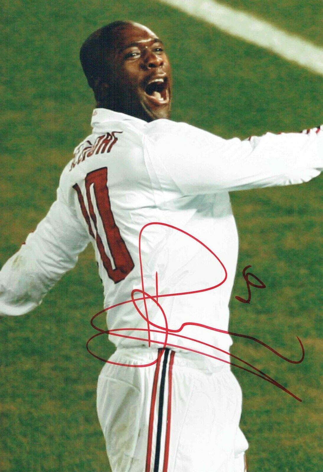 Clarence SEEDORF 12x8 SIGNED Autograph Photo Poster painting AFTAL COA AC MILAN Italy