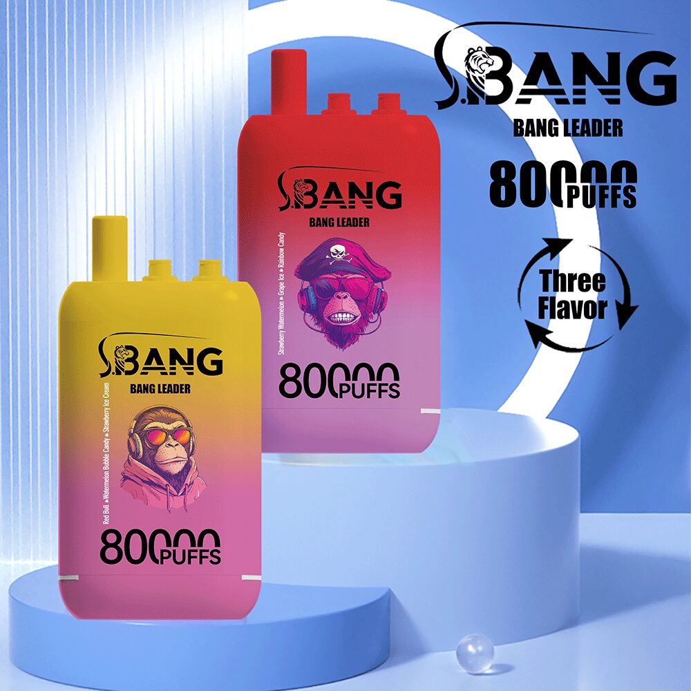 Bang Leader 80000 80K Puffs 3 in 1 Flavors Newest Original Rechargeable Disposable Vape(Box of 3) mysite fumotvapeshop