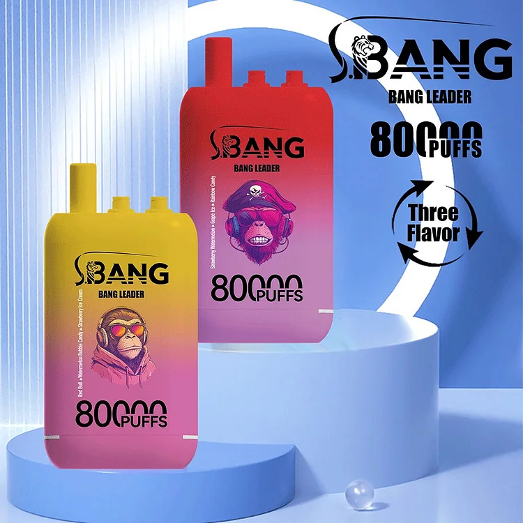 Bang Leader 80000 80K Puffs 3 in 1 Flavors Newest Original Rechargeable (Box of 3) mysite www.vapeshoppromax.com