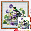 Bird Teacup-14CT Counted Cross Stitch Kit(40x40cm)