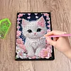 Carnet de bricolage chat fleur