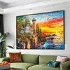 Diamond Painting-DIY Full Round Drill Lighthouse（70*50cm）