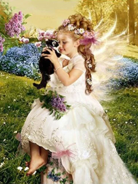 Diamond Painting - Full Round/Square Drill - Angel(30*40 - 50*60cm)