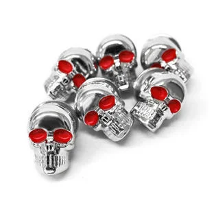 Motorcycle 6 X Skull Chrome Bolts