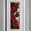 Black And Red Rose-11CT Stamped Cross Stitch 30*90cm/11.81*35.43in(Big Size)