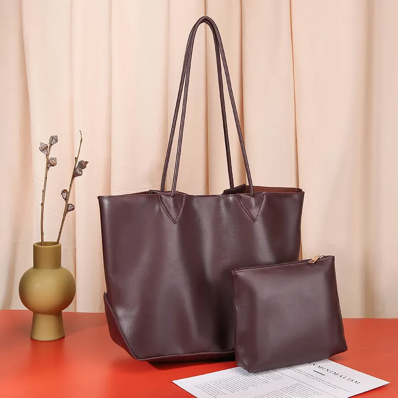 Vintage Leather Tote Bag