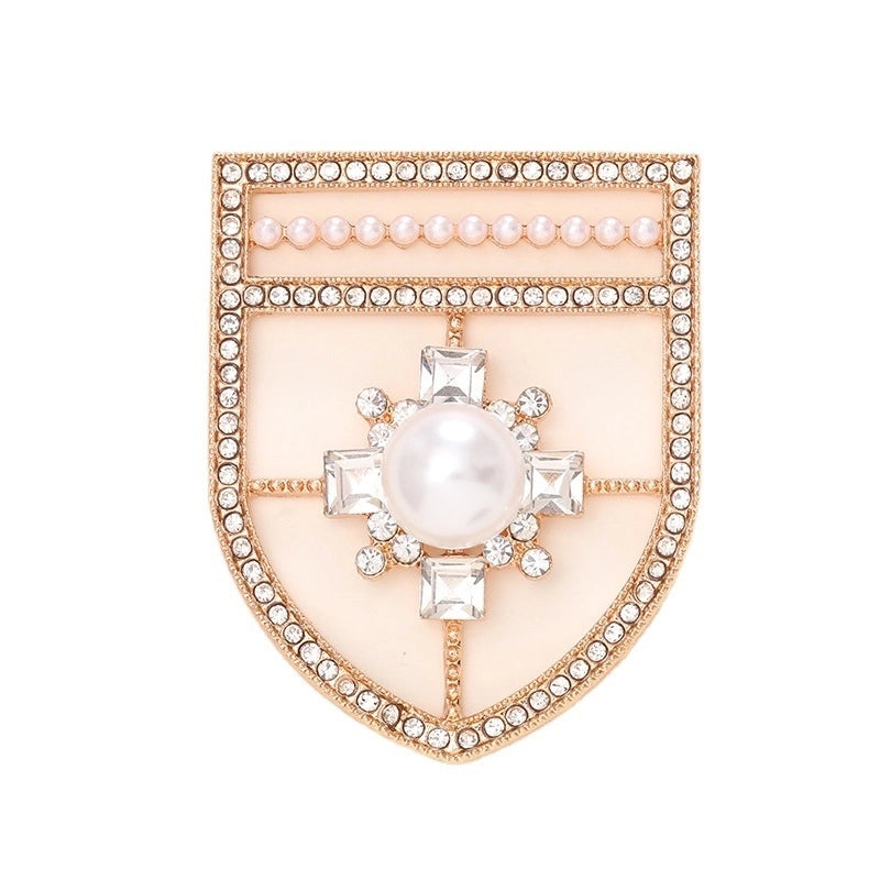 1 Piece 30*41mm 45*62mm 52*76mm Alloy Rhinestones Pearl Cross Polished DIY Accessories Pendant