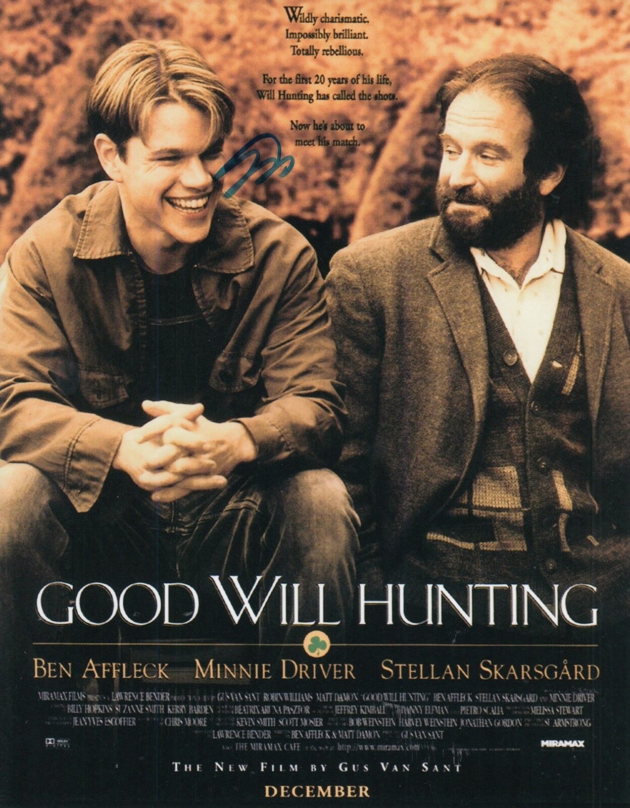 GUS VAN SANT signed (GOOD WILL HUNTING) Movie *DIRECTOR* POSTER 8X10 Photo Poster painting W/COA