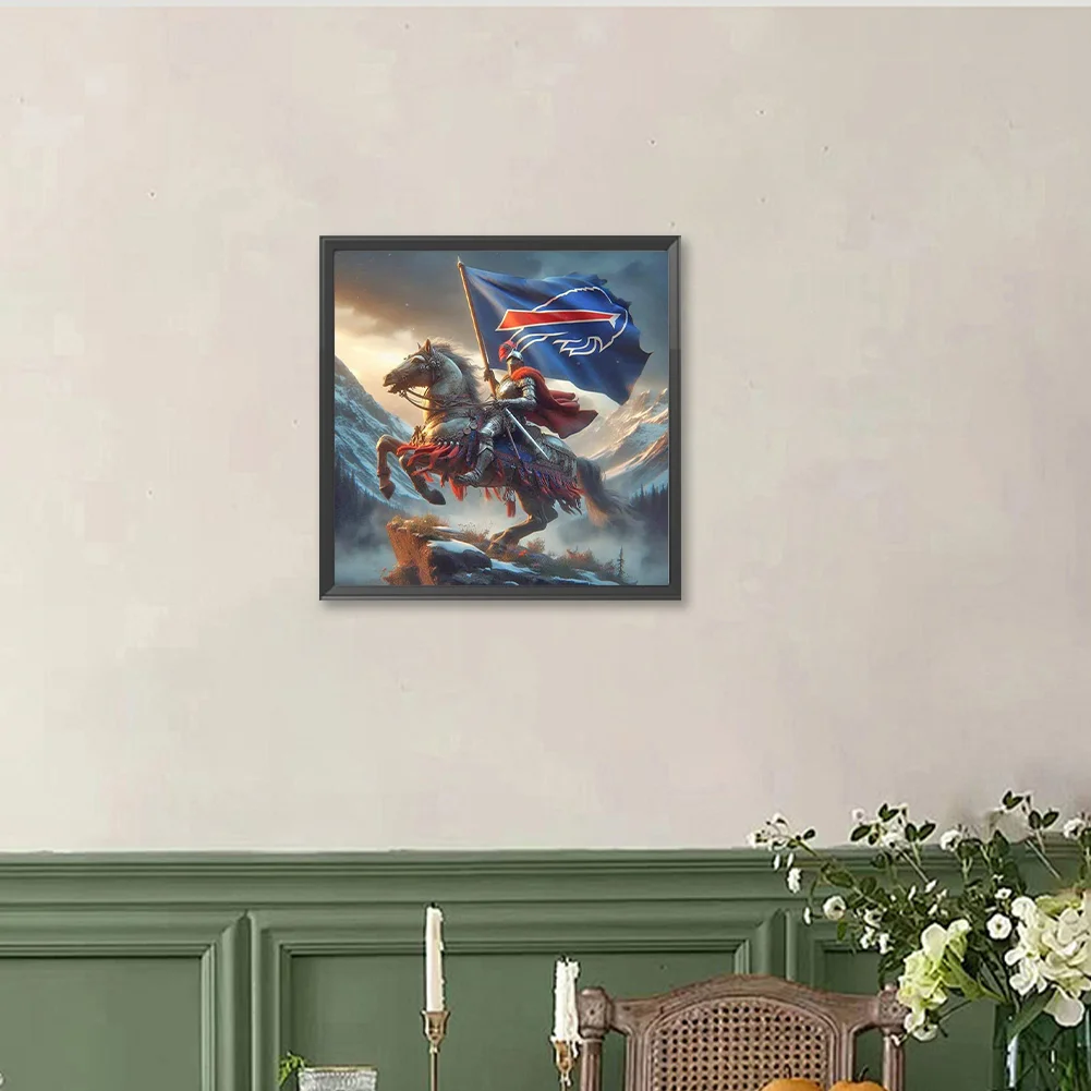 Diamond Painting - Full Round Drill - Buffalo Bills(Canvas|40*40cm)