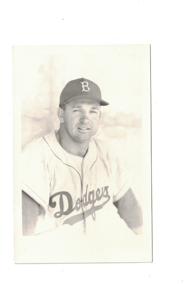 Charlie Thompson Brooklyn Dodgers Vintage Baseball Kodak Postcard RH2