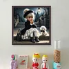 (Counted/Stamped)Cute Pet Girl-11CT Cross Stitch 40*40cm