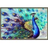 Open screen peacock | Full Round Diamond Painting Kits