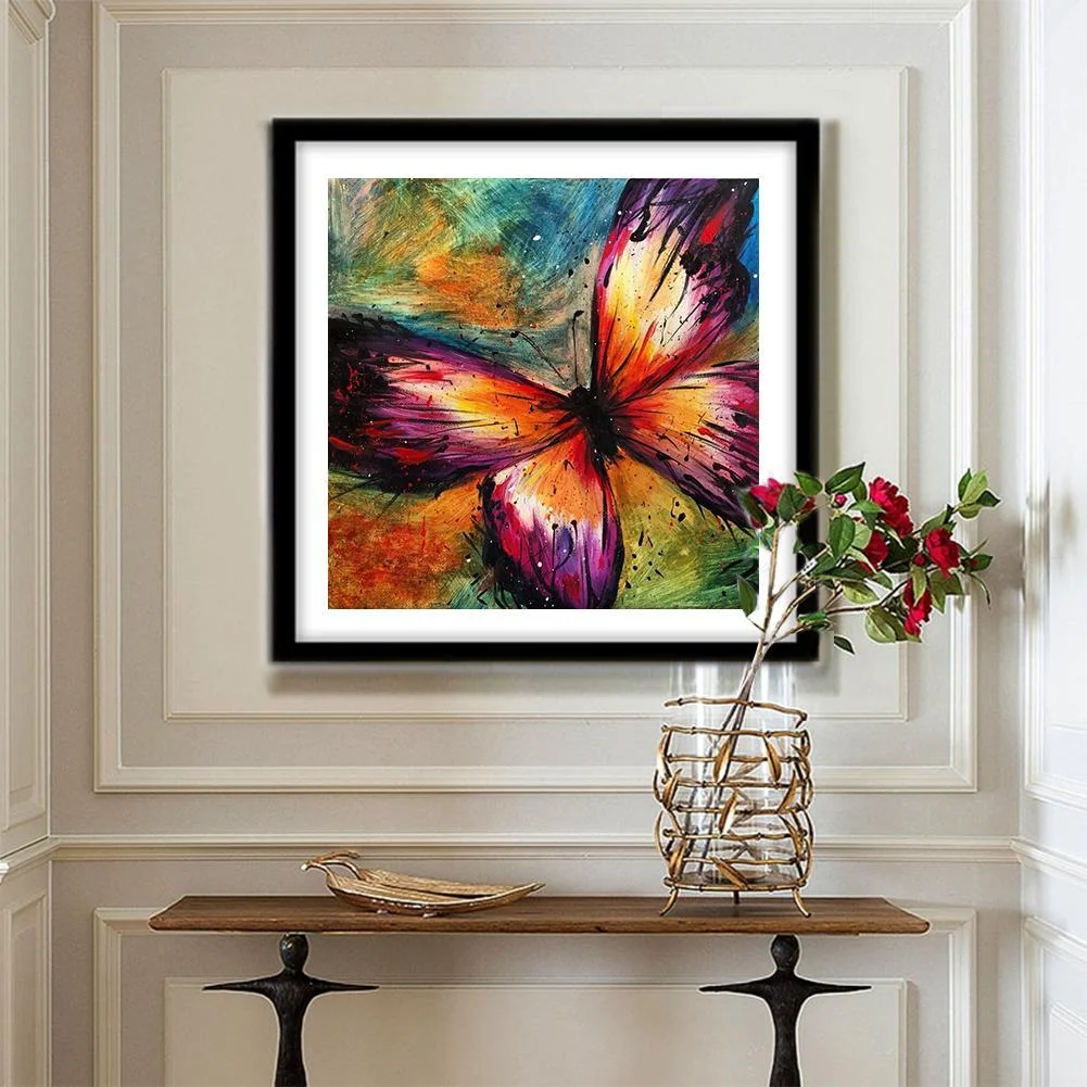 Diamond Painting - Full Round Drill - Butterfly(30*30cm)