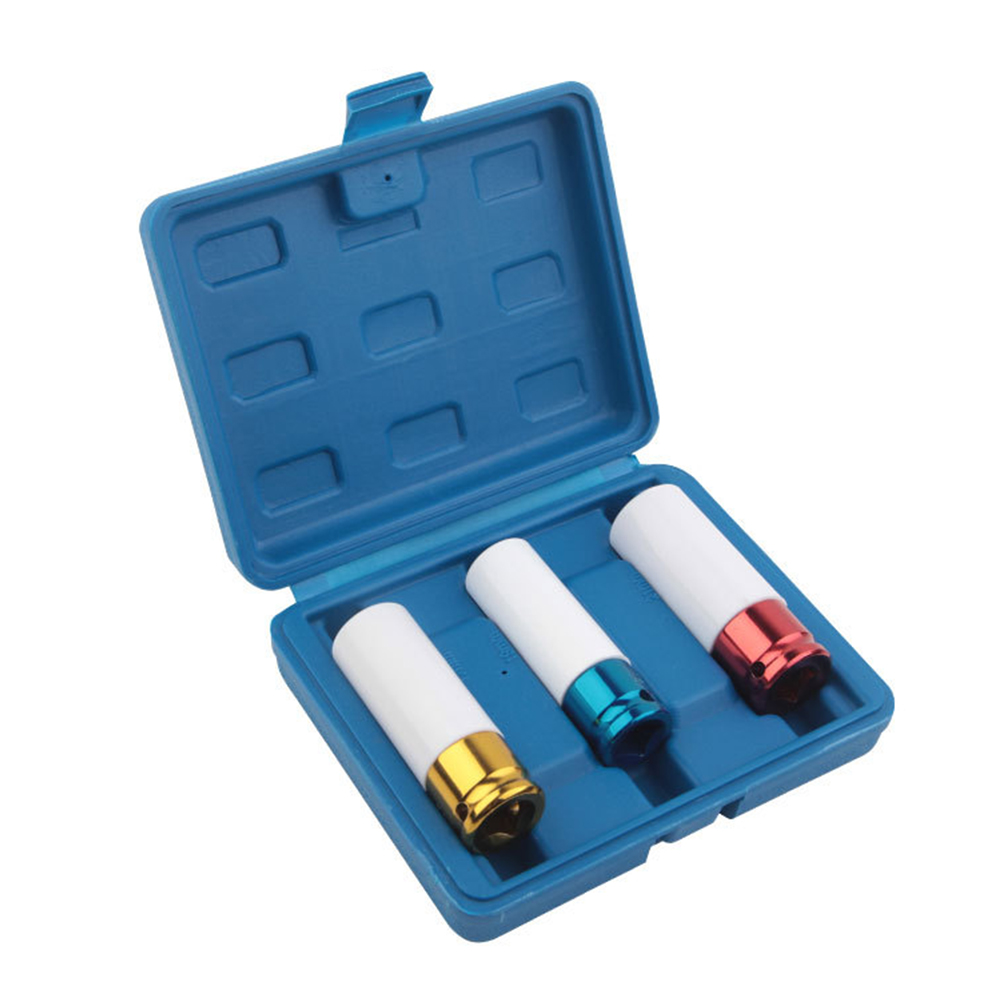 

3x Car Tire Protection Sleeve Repair Wall Deep Impact Wheel Nut Socket Set, 501 Original