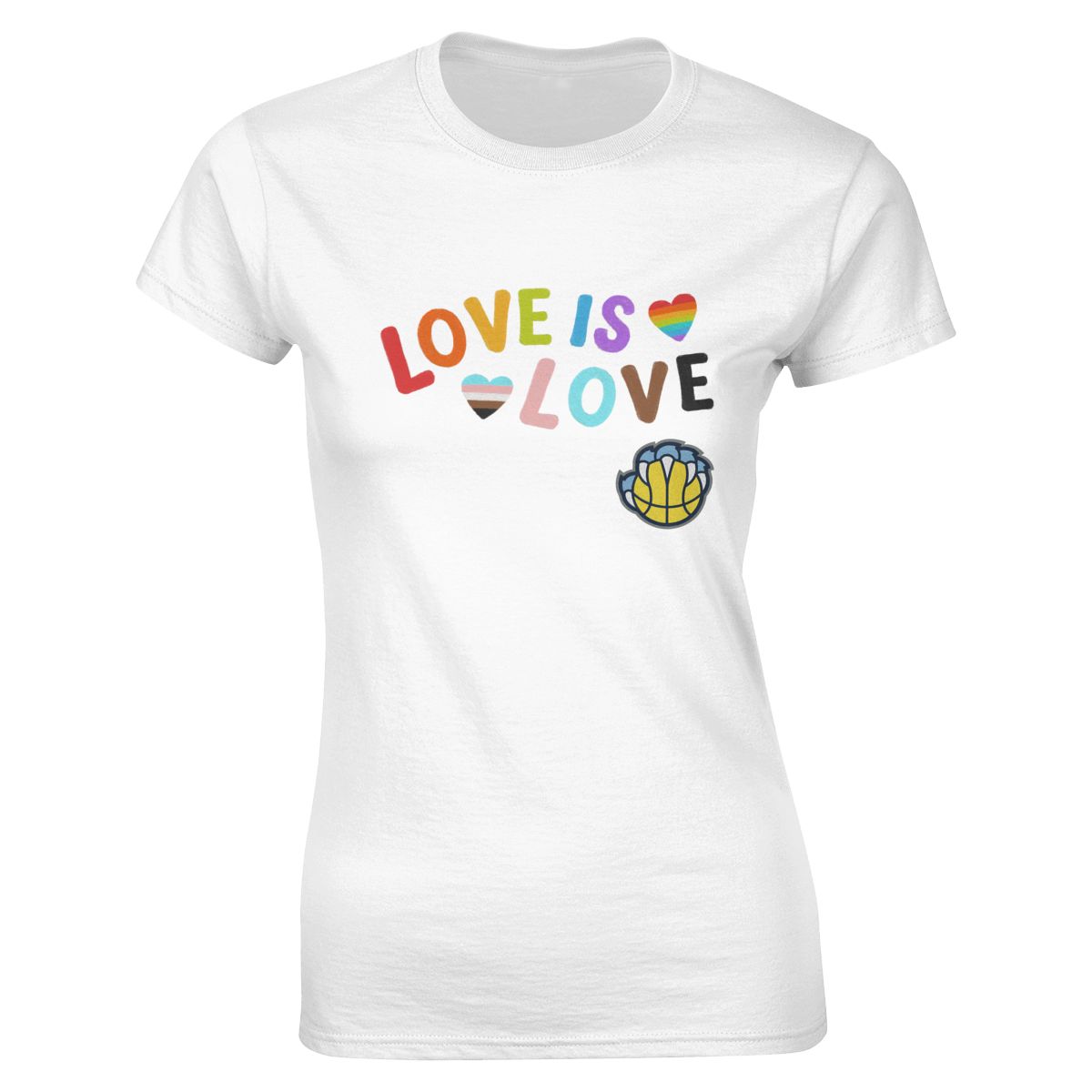 Memphis Grizzlies Love Pride Women's Classic-Fit T-Shirt