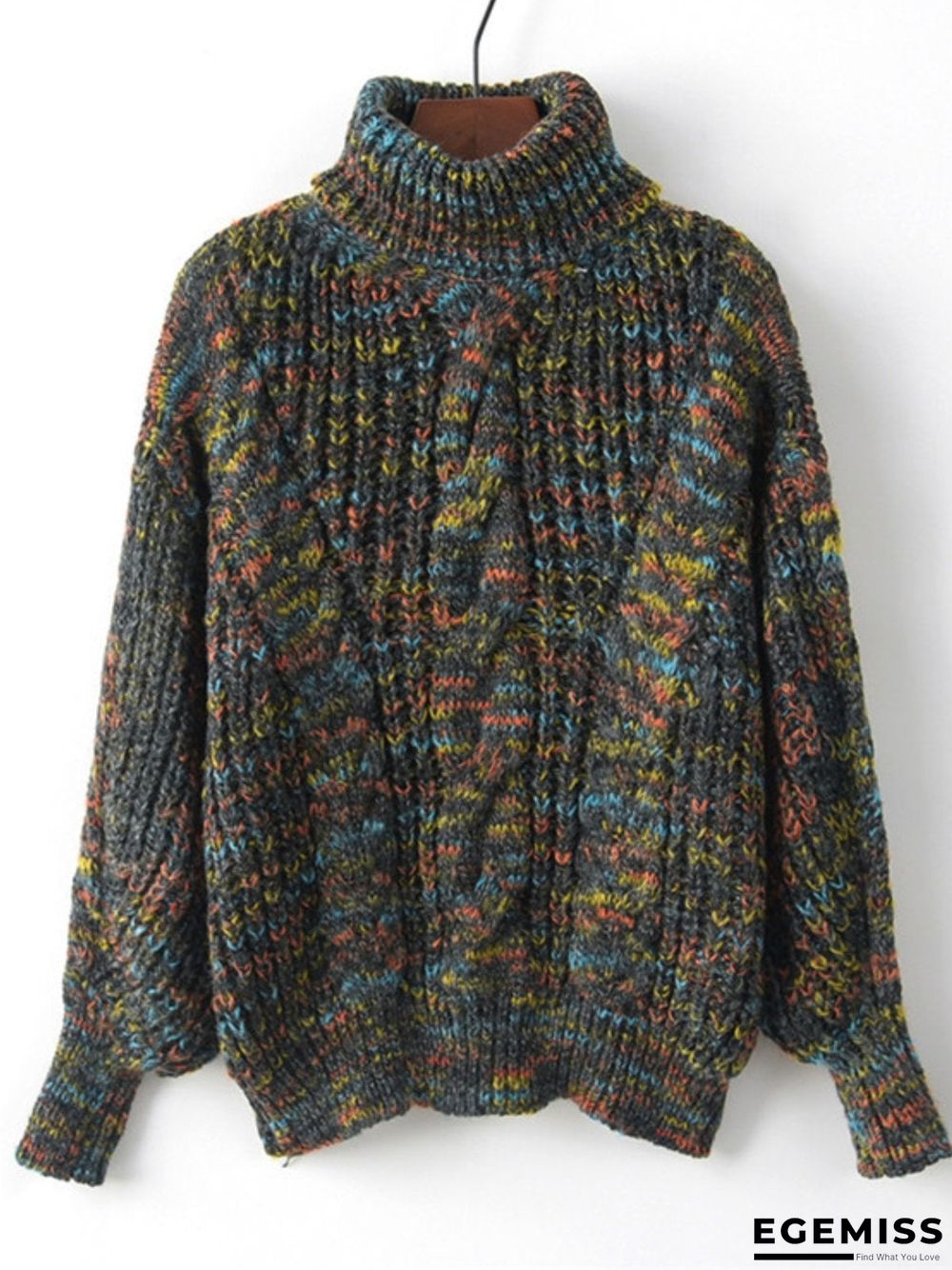 Casual Plus Size Cowl Neck Sweater Pullover | EGEMISS