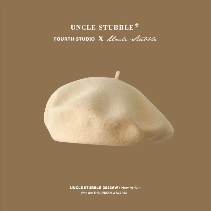 Running Size/Color Wool Beret Girls Winter Belle Cap Japanese Style Literary Retro Painter Hat