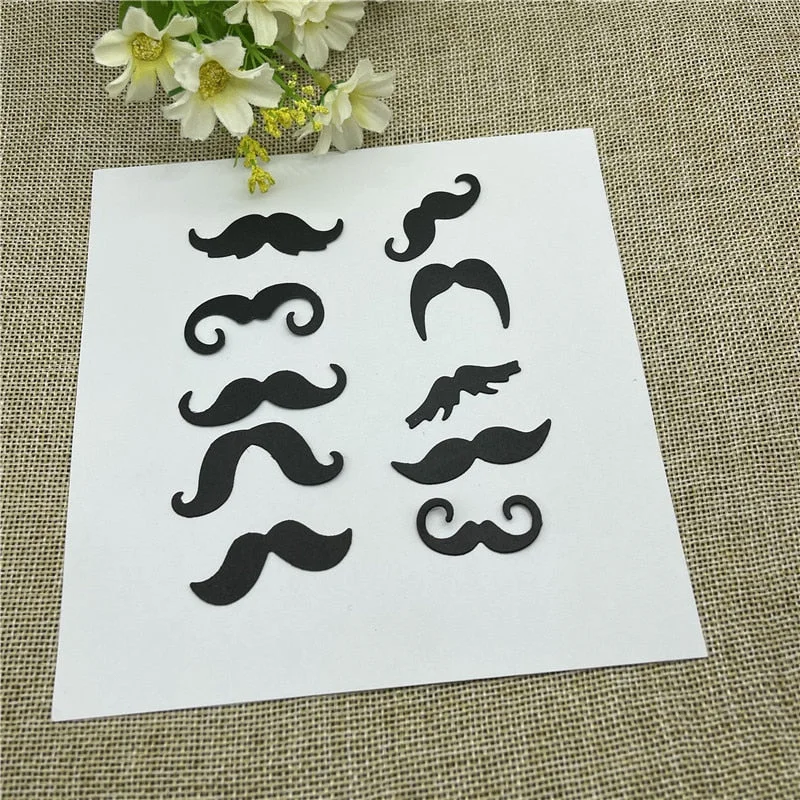 Funny beard set Metal Cutting Dies Stencils For DIY Scrapbooking Decorative Embossing Handcraft Die Cutting Template