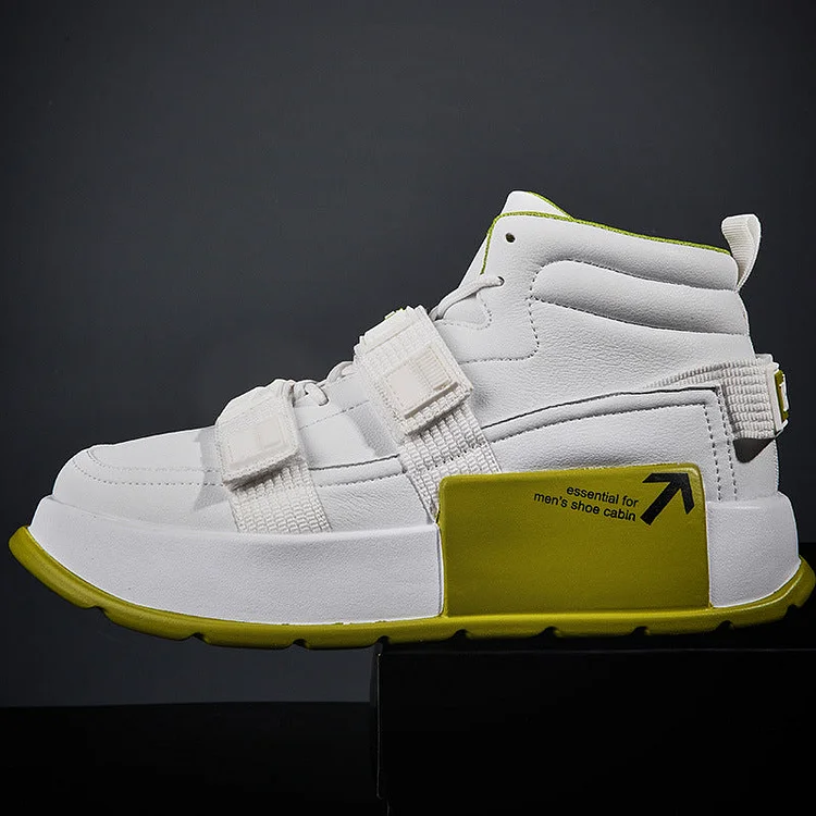 High Top And Thick Sole Casual Board Shoes-dark style-men's clothing-halloween