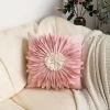 Large 3D Blooming Flower Home Living Creative Cushion Pillow Cover