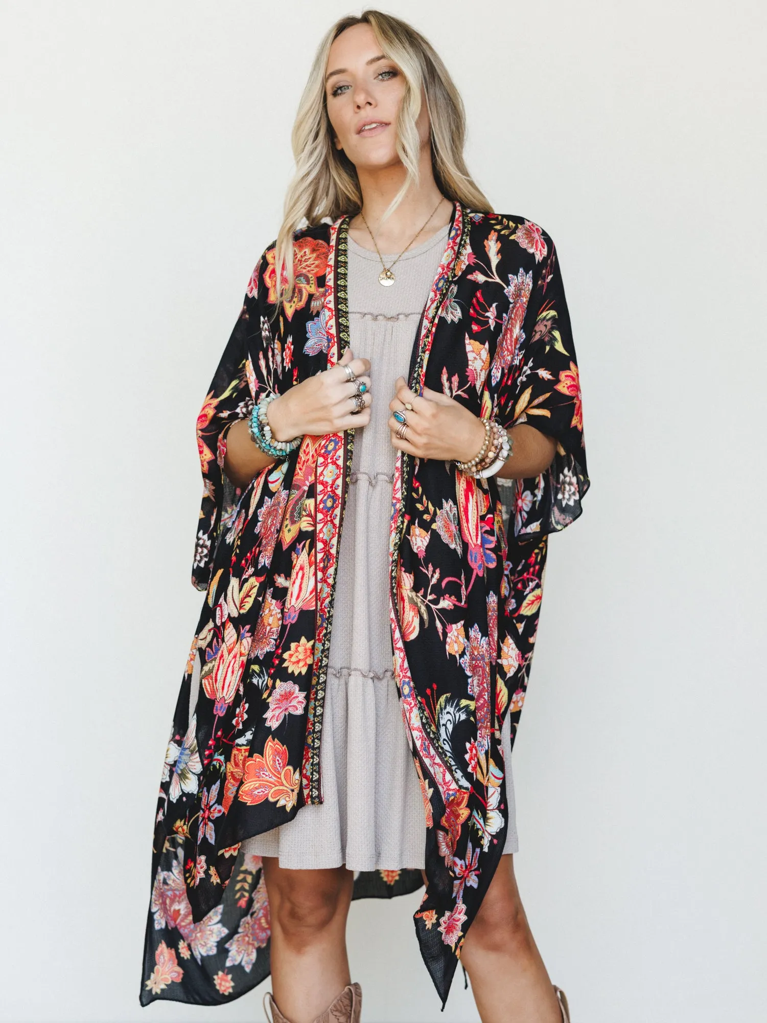 Floral Desert Kimono - San Marino