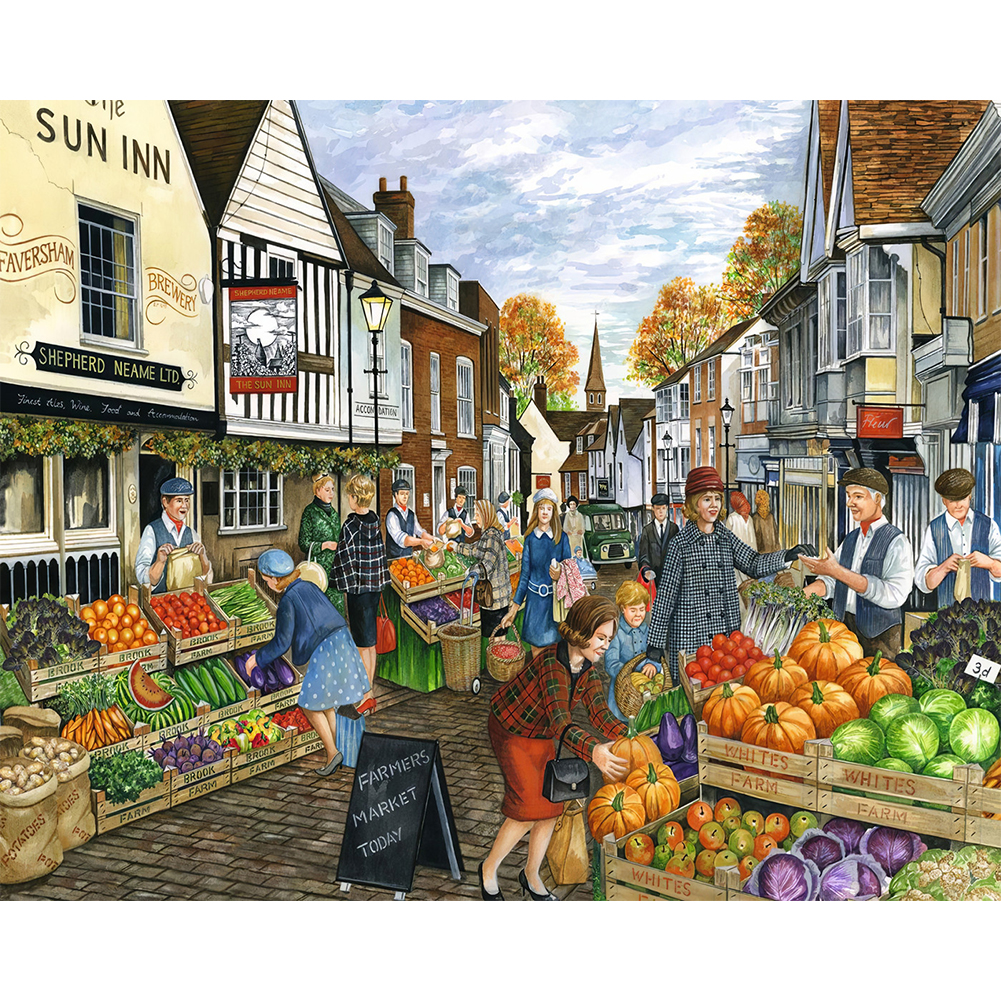 

House Street - Round Drill Diamond Painting - 50*40CM, 501 Original