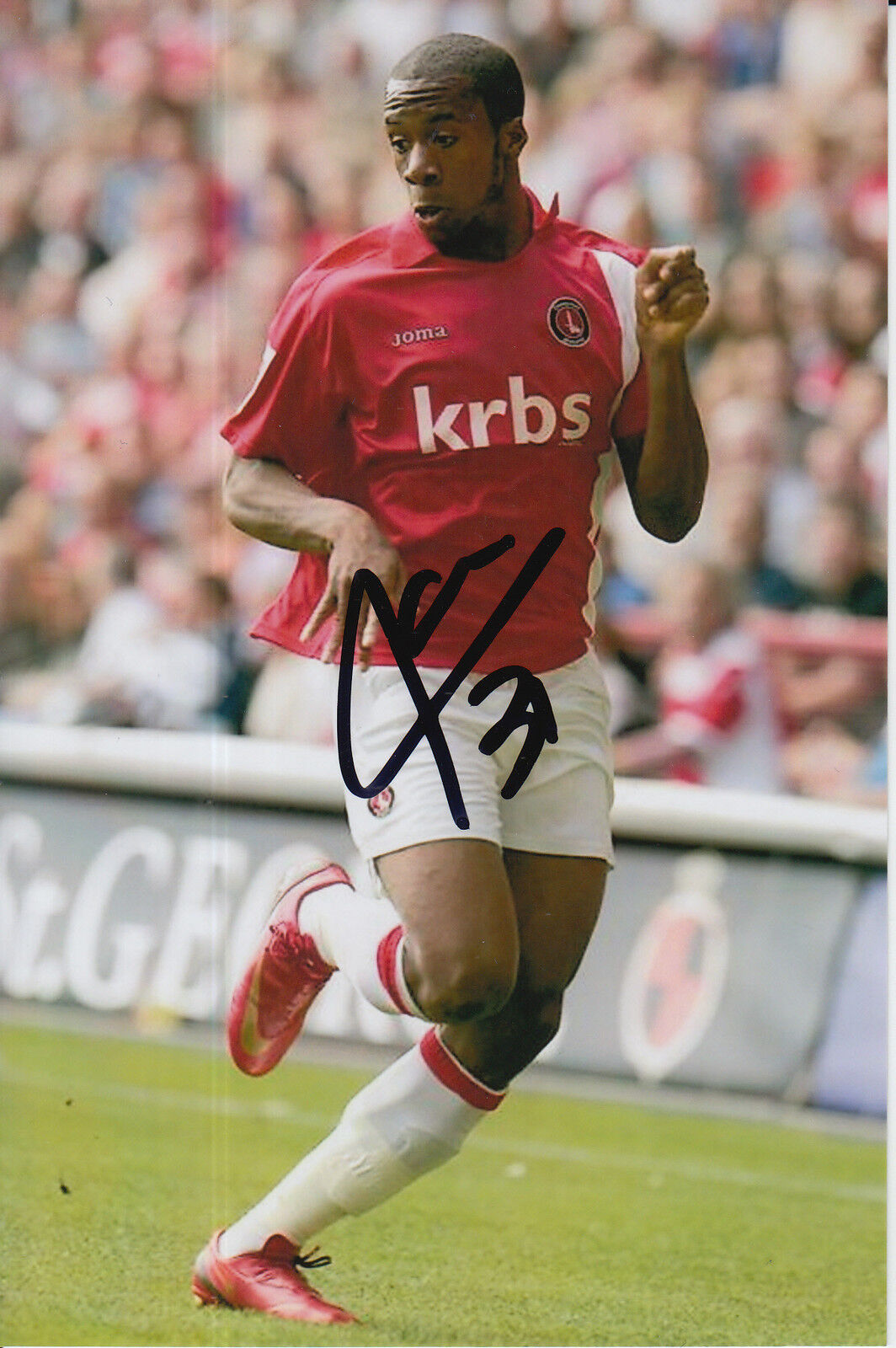 CHARLTON ATHLETIC HAND SIGNED THERRY RACON 6X4 Photo Poster painting 1.