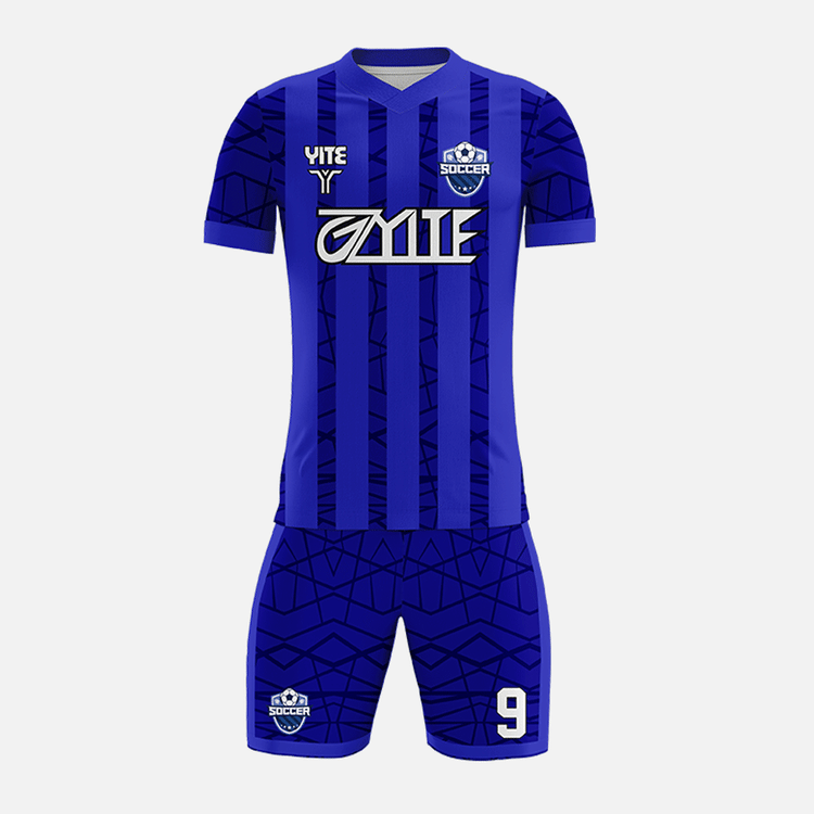 YITE | YTZQ033-Blue And White Soccer Uniforms