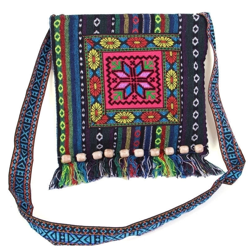 Women’s Medium Spring&summer Canvas Ethnic Style Shoulder Bag