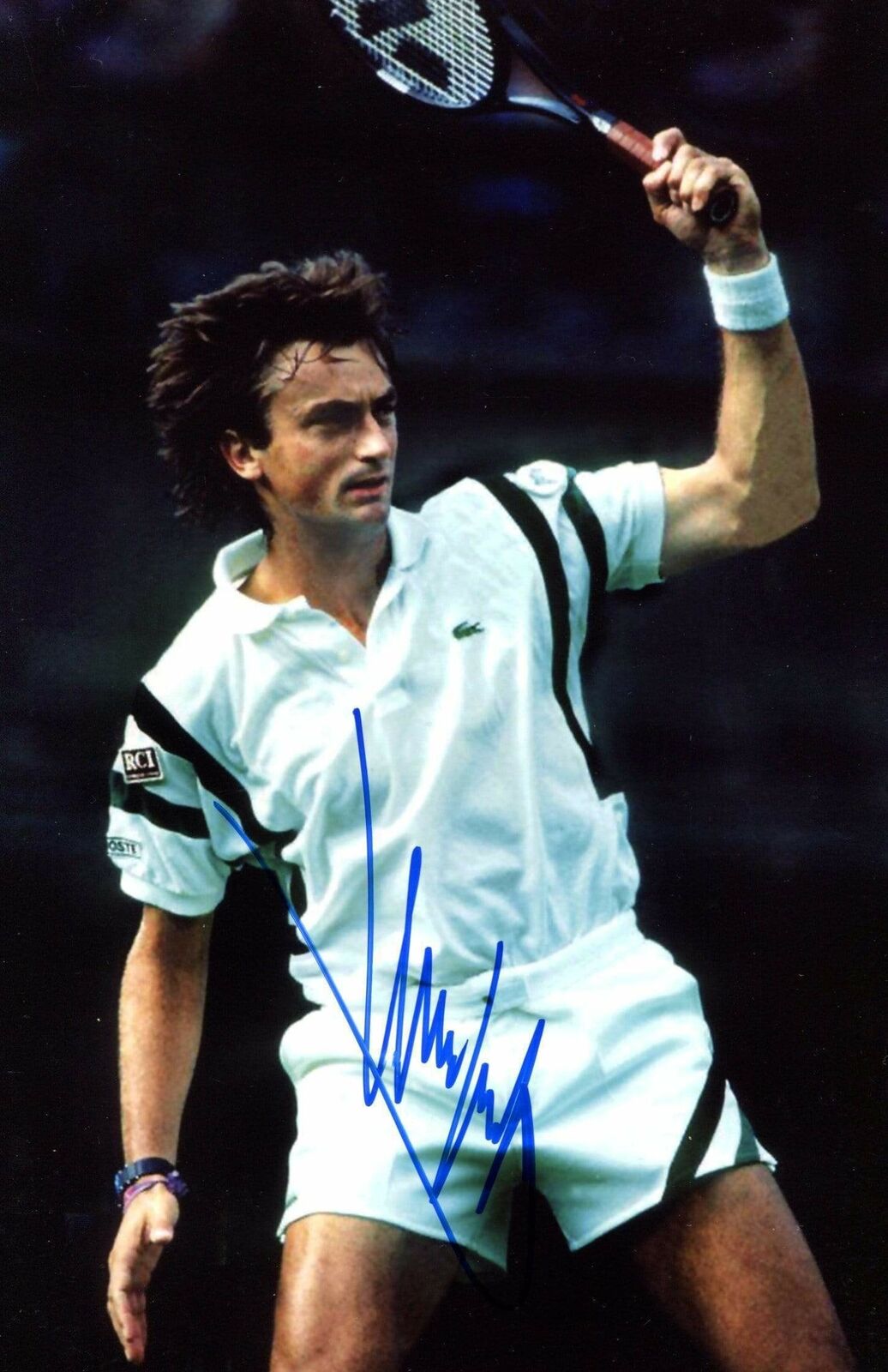 Henri Leconte TENNIS autograph, In-Person signed Photo Poster painting