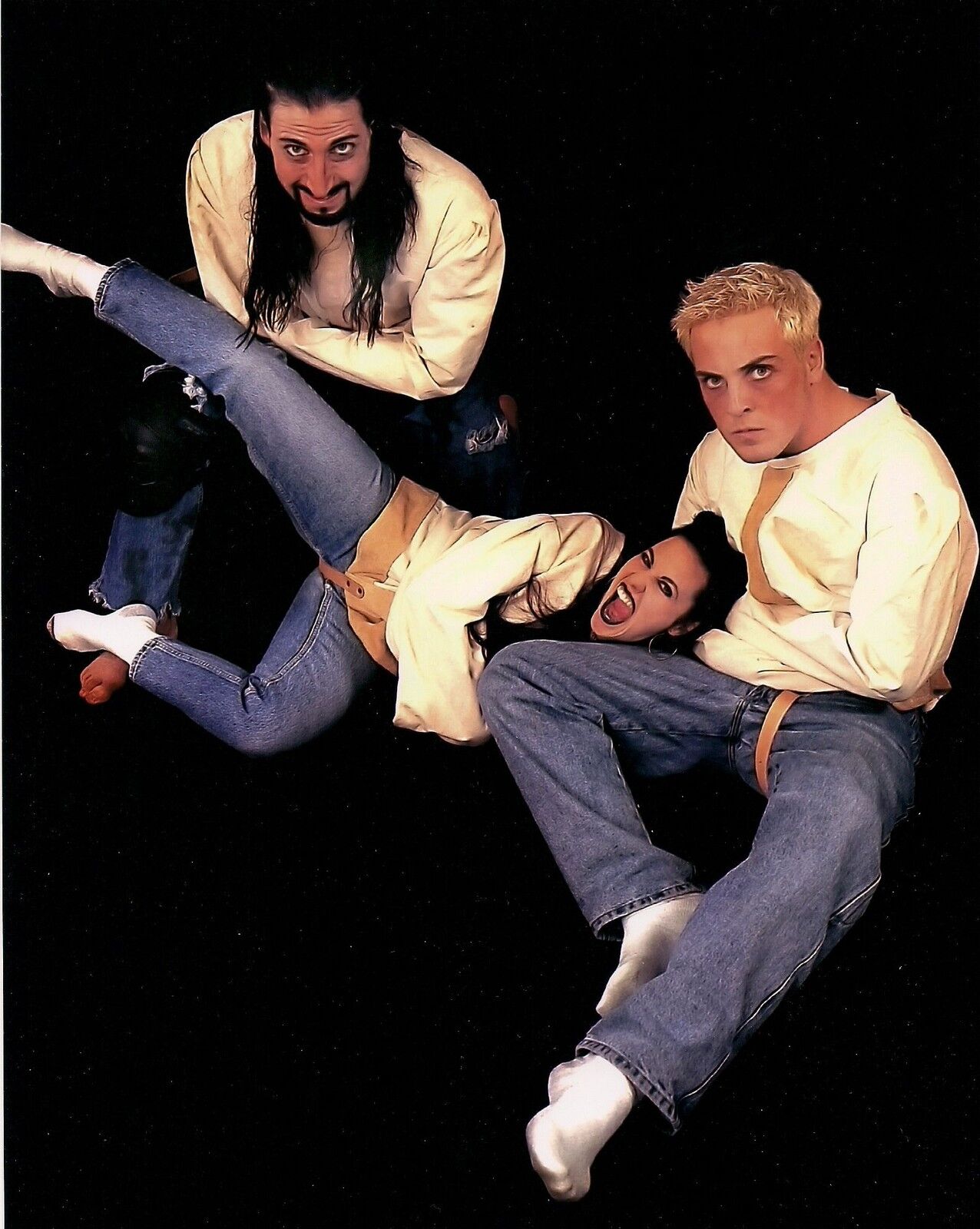 David Flair Daffney & Crowbar 8x10 Photo Poster painting WCW New Hardcore Revolution WWE TNA ECW