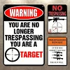 3PCS Warning Shot - Metal Tin Signs Set(8*12Inch/12*16Inch)