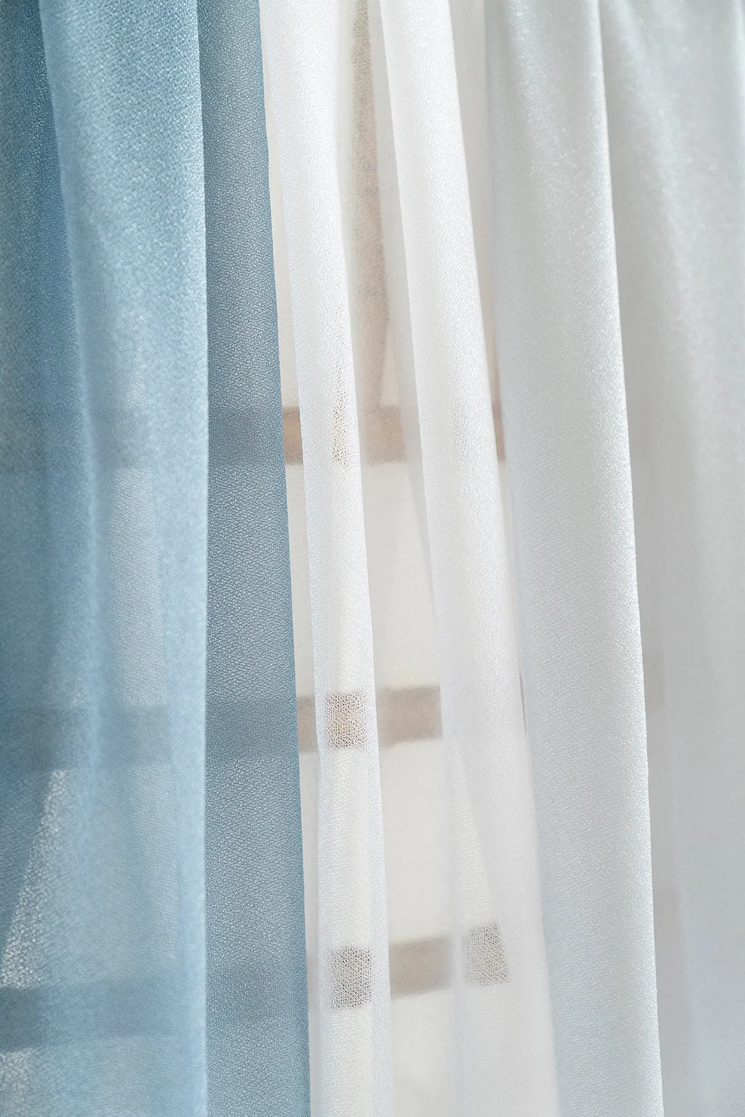 Sheer Wedding Arch Draping 30"w x 20ft  - Ombre Colors