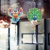 2pcs Owl Peacock Diamond Painting Double-sided Crystal Window Suncatcher Craft Set Birthday Gifts Home Garden Decor Hanging Kit