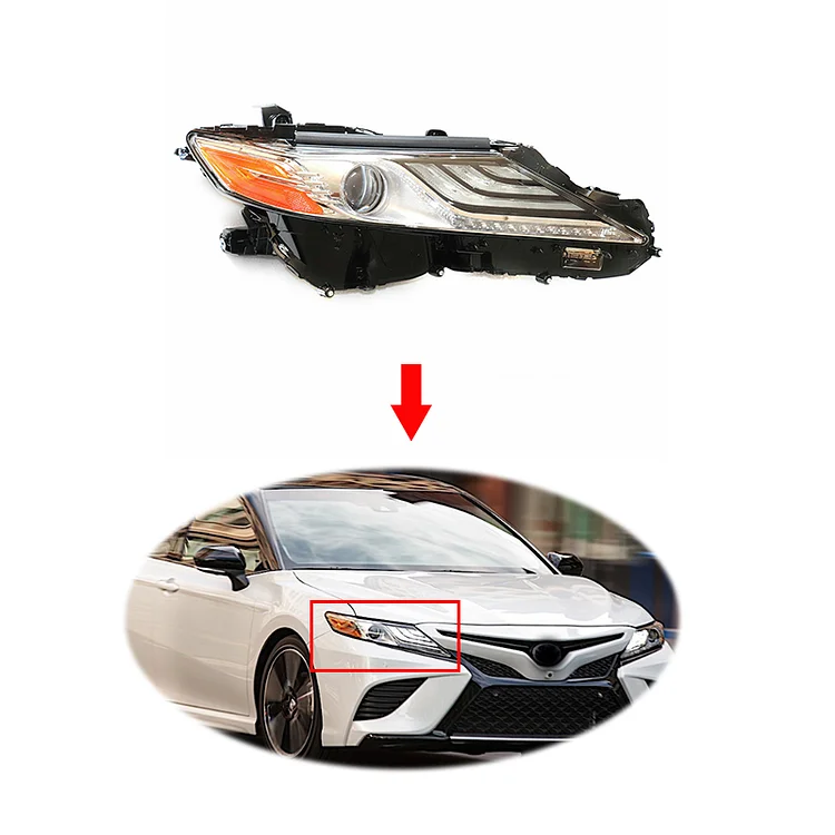 US only Original LED head light head lamp for toyota camry 2018 headlight headlamp assembly 81110-06D70/81150-06D70 ITN Auto